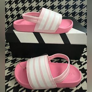 Adidas adilette Estrap Toddler Swimming Slides- Size 9K